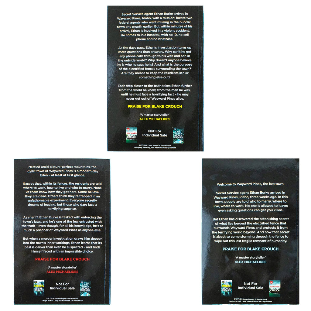 The Wayward Pines Trilogy Books Collection Set By Blake Crouch (Pines, Wayward & The Last Town)