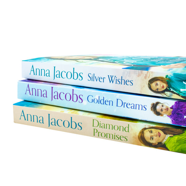 Anna Jacobs Jubilee Lake Series 3 Books Collection Set (Silver Wishes, Golden Dreams, Diamond Promises)