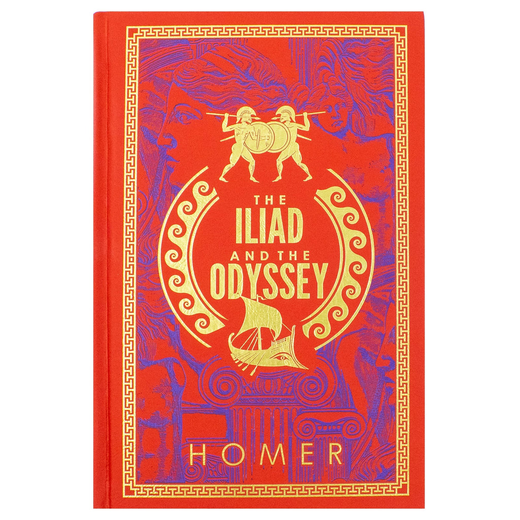 HOMER: The Iliad and The Odyssey (Leather-bound)