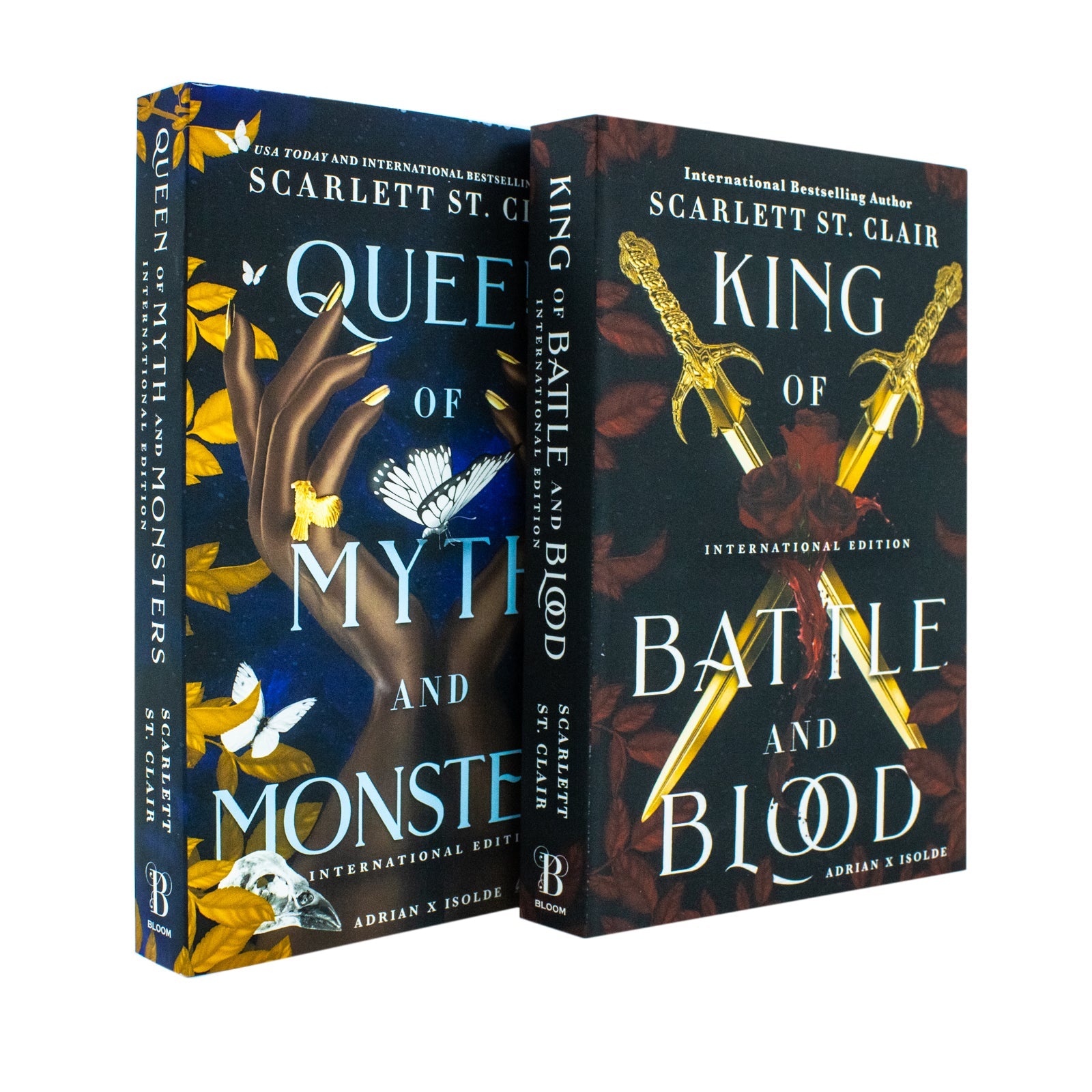 Adrian X Isolde Series Collection 2 Books Set By Scarlett St Clair (King of Battle and Blood, Queen of Myth and Monsters)