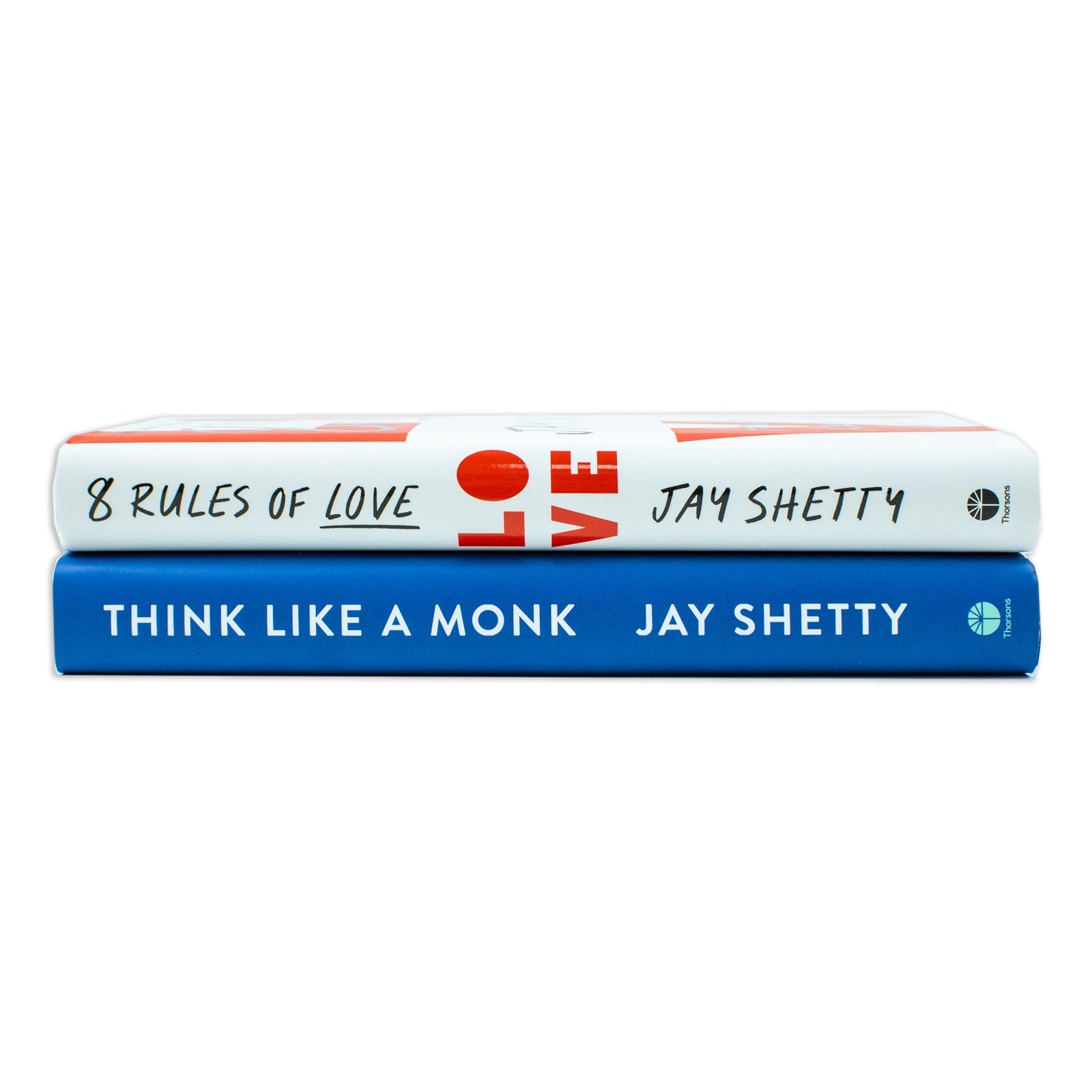 Jay Shetty Collection 2 Books Set (8 Rules of Love [Hardcover], Think Like a Monk [Paperback])