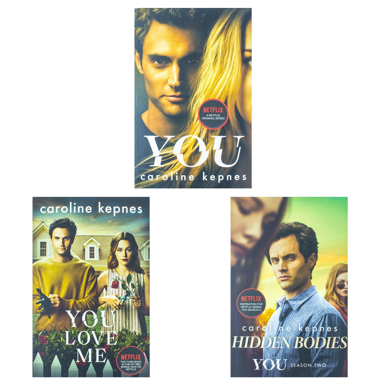 Caroline Kepnes Collection 3 Books Set  (You, Hidden Bodies, You Love Me)