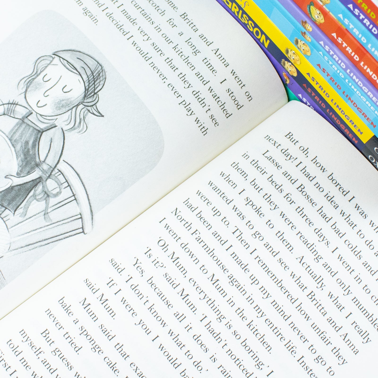 Astrid Lindgren Collection 14 Books Set (The Children of Noisy Village, Happy Times,Nothing but Fun, The World&amp;#x27;s Best Karlsson,Flies Again,on the Roof,Pippi Longstocking,Emil&amp;#x27;s Clever Pig &amp;amp; More)