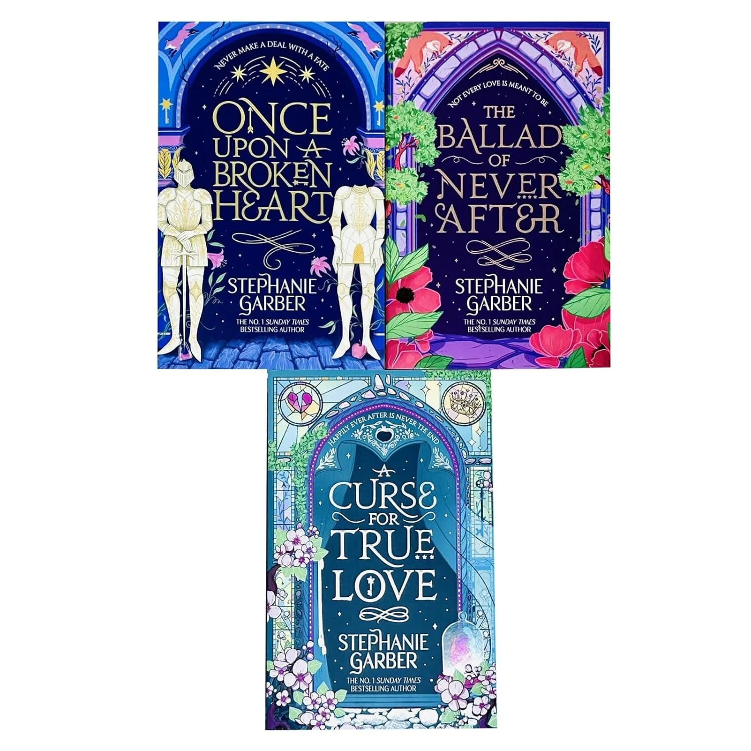Once Upon a Broken Heart Series 3 Books Collection Set By Stephanie Garber (Once Upon A Broken Heart, The Ballad of Never After & A Curse For True Love)