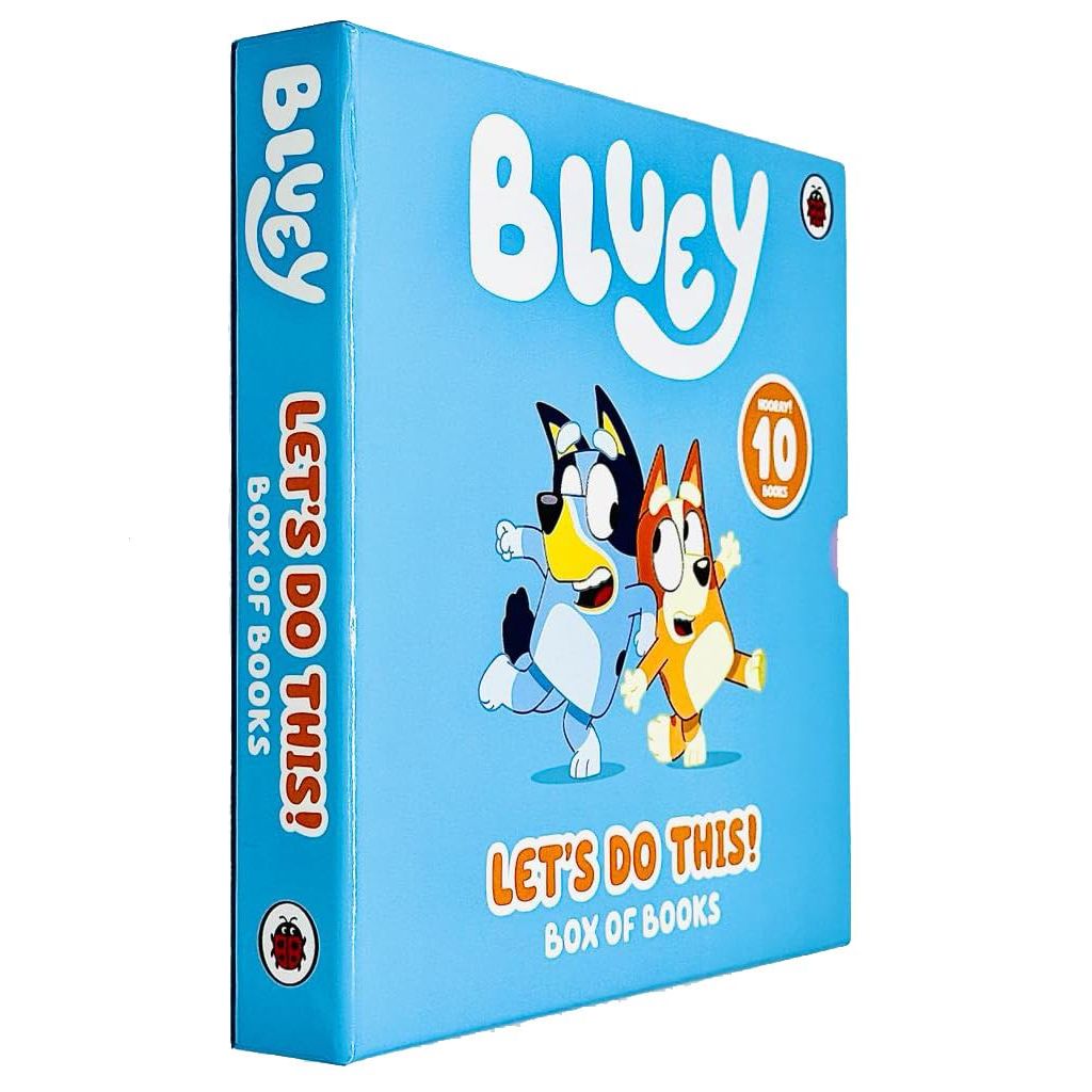 Bluey lets Do This! 10 Picture Books Story Collection Box Set (The Beach, Goodnight Fruit Bat, Butterflies, Bingo, Magic Xylophone, Hammerbarn, The Pool, The Creek, Grannies &amp; Bob Bilby)