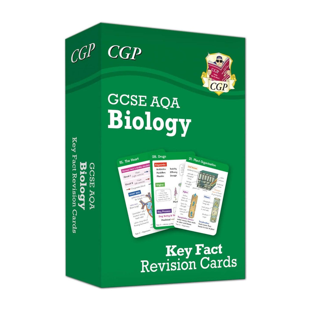 GCSE AQA Key Fact Revision Cards Set of 3 (Biology, Chemistry, Physics)