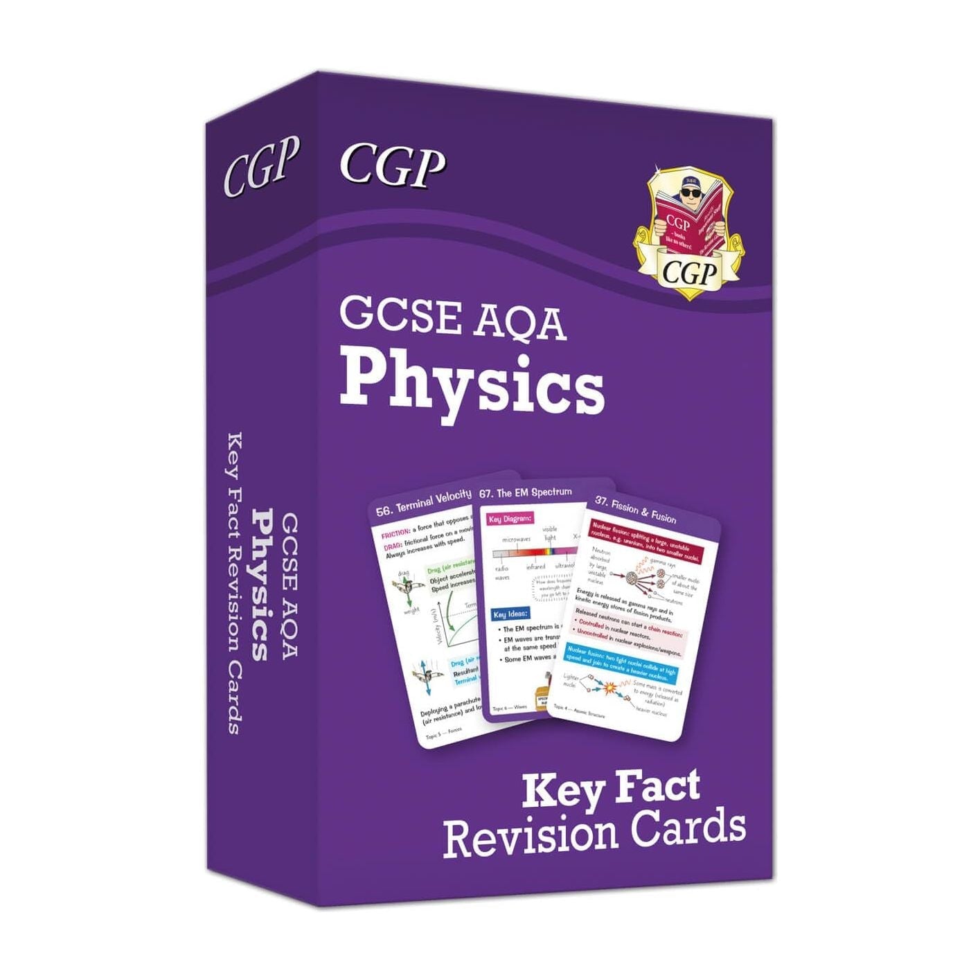 GCSE AQA Key Fact Revision Cards Set of 3 (Biology, Chemistry, Physics)
