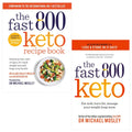 Fast 800 Keto and The Fast 800 Keto Recipe Book 2 Books Set by Dr Michael Mosley, Dr Clare Bailey