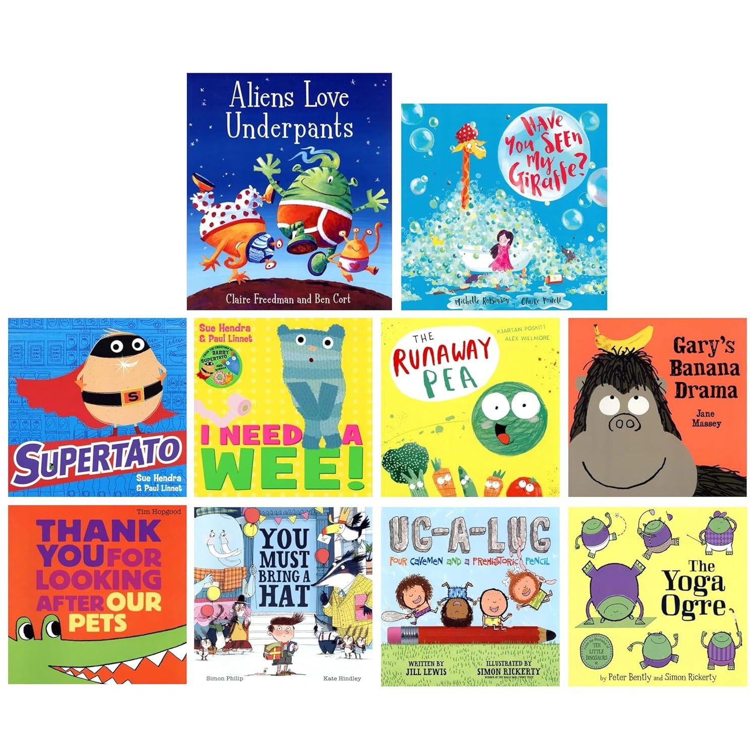 Giggles Galore Collection 10 Illustrated Picture Books Set | Illustrated Storytime & Bedtime Stories Fun, Rhyming & Read-Aloud Stories for Children
