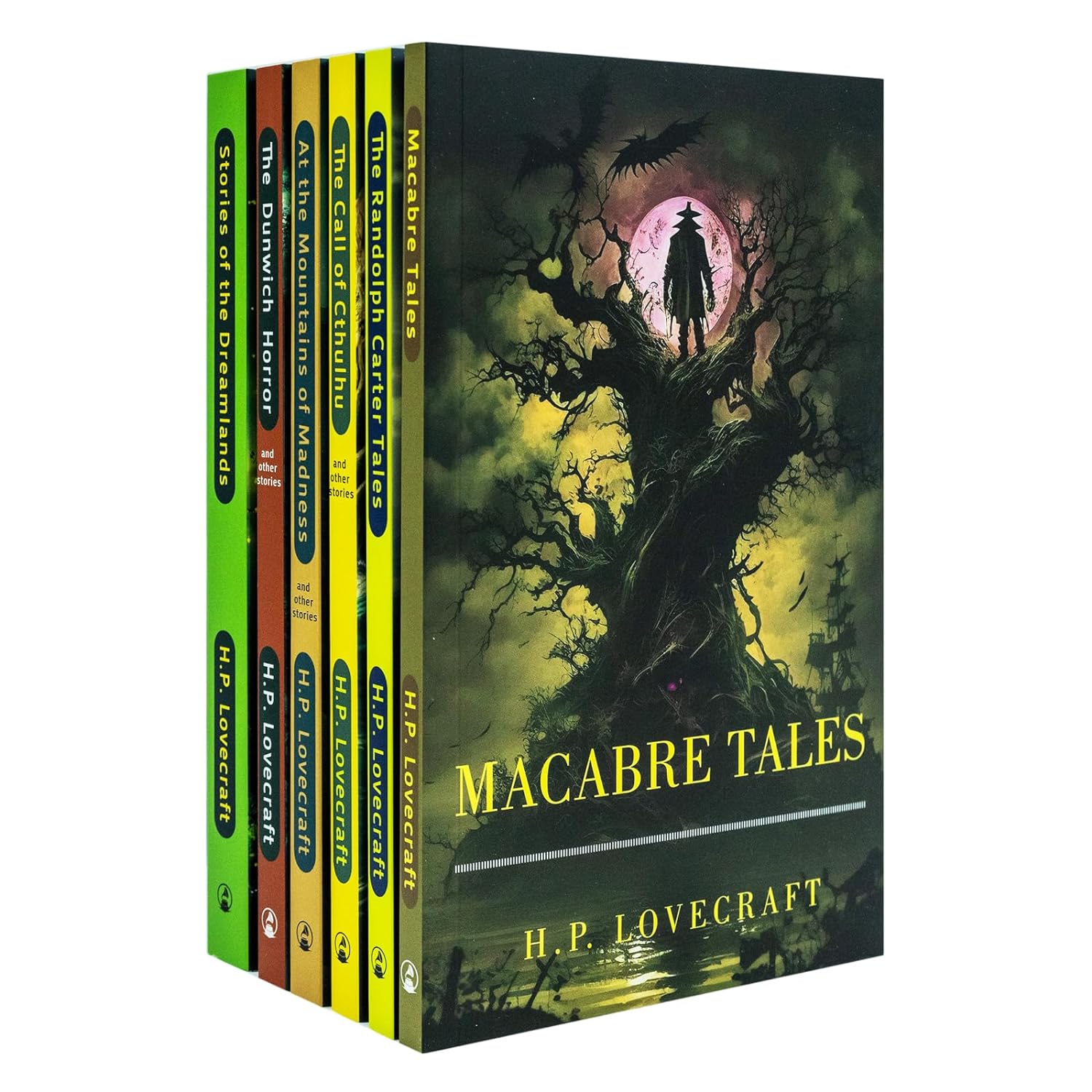 The H. P Lovecraft 6 Books Collection Set (Macabre Tales, At the Mountains of Madness, The Call of Cthulhu & Others)
