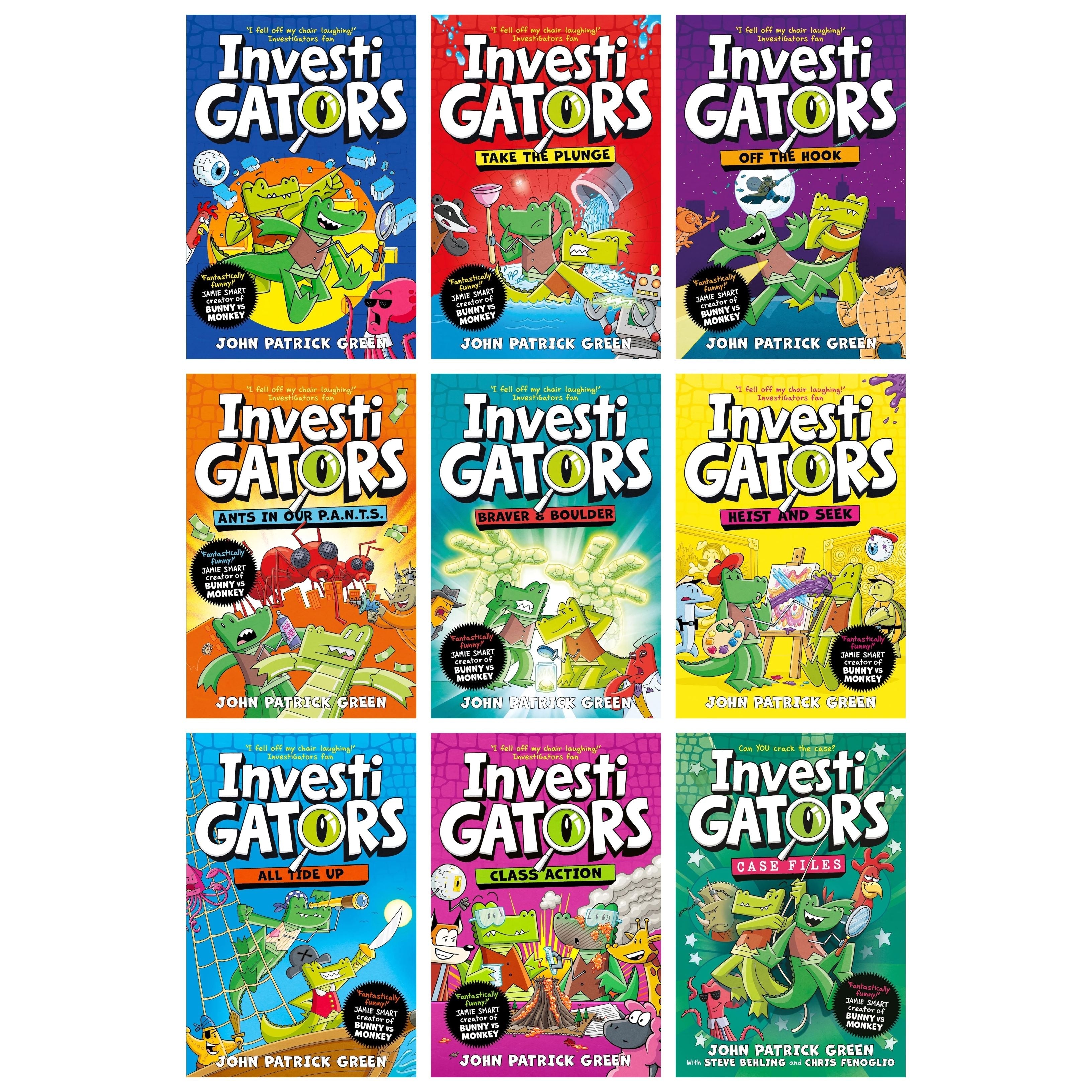 InvestiGators Series by John Patrick Green 9 Books Collection Set (Books 1-9)
