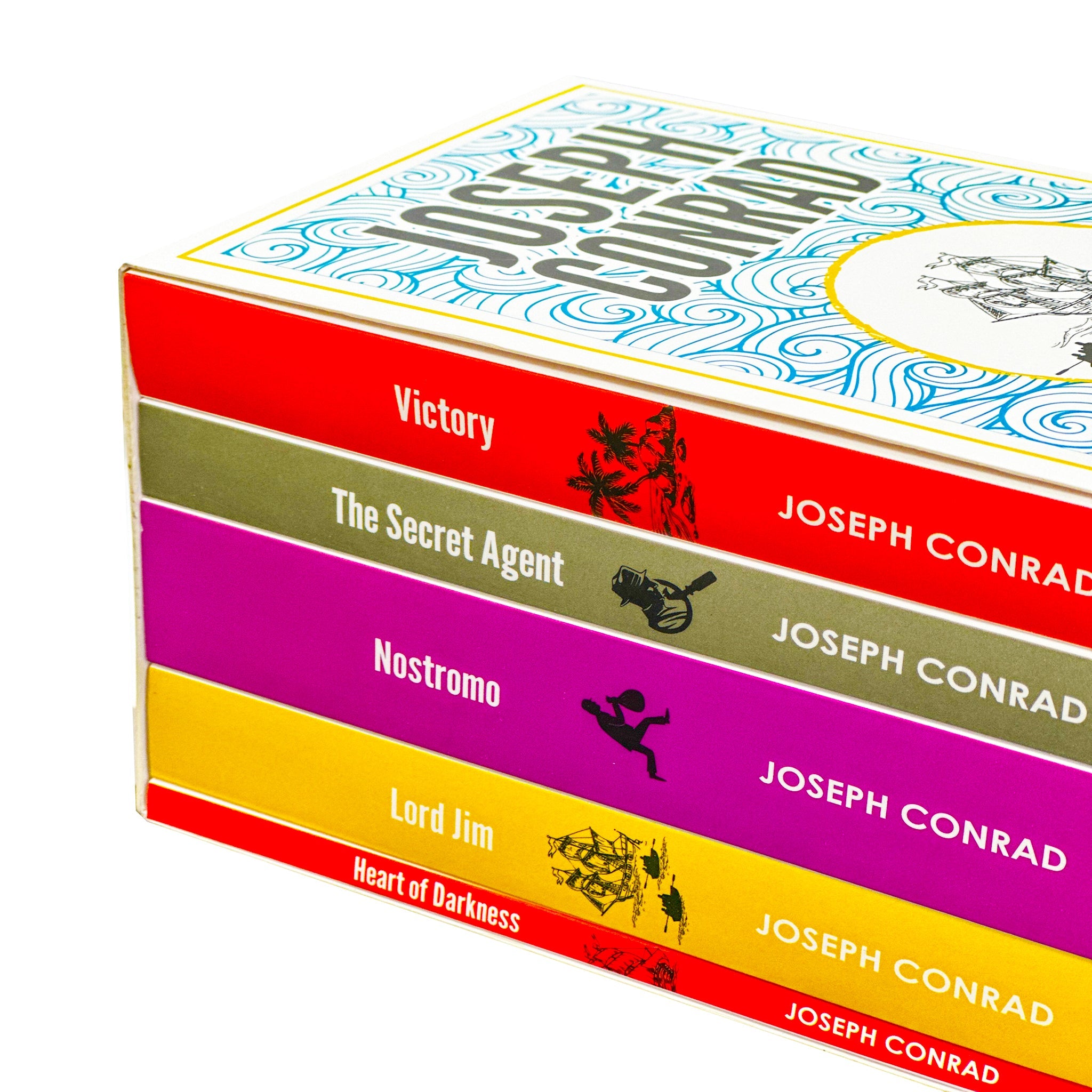 Joseph Conrad: The Complete Collection 5 Books Box Set | Victory, The Secret Agent, Nostromo, Lord Jim & Heart of Darkness – Classic Literature