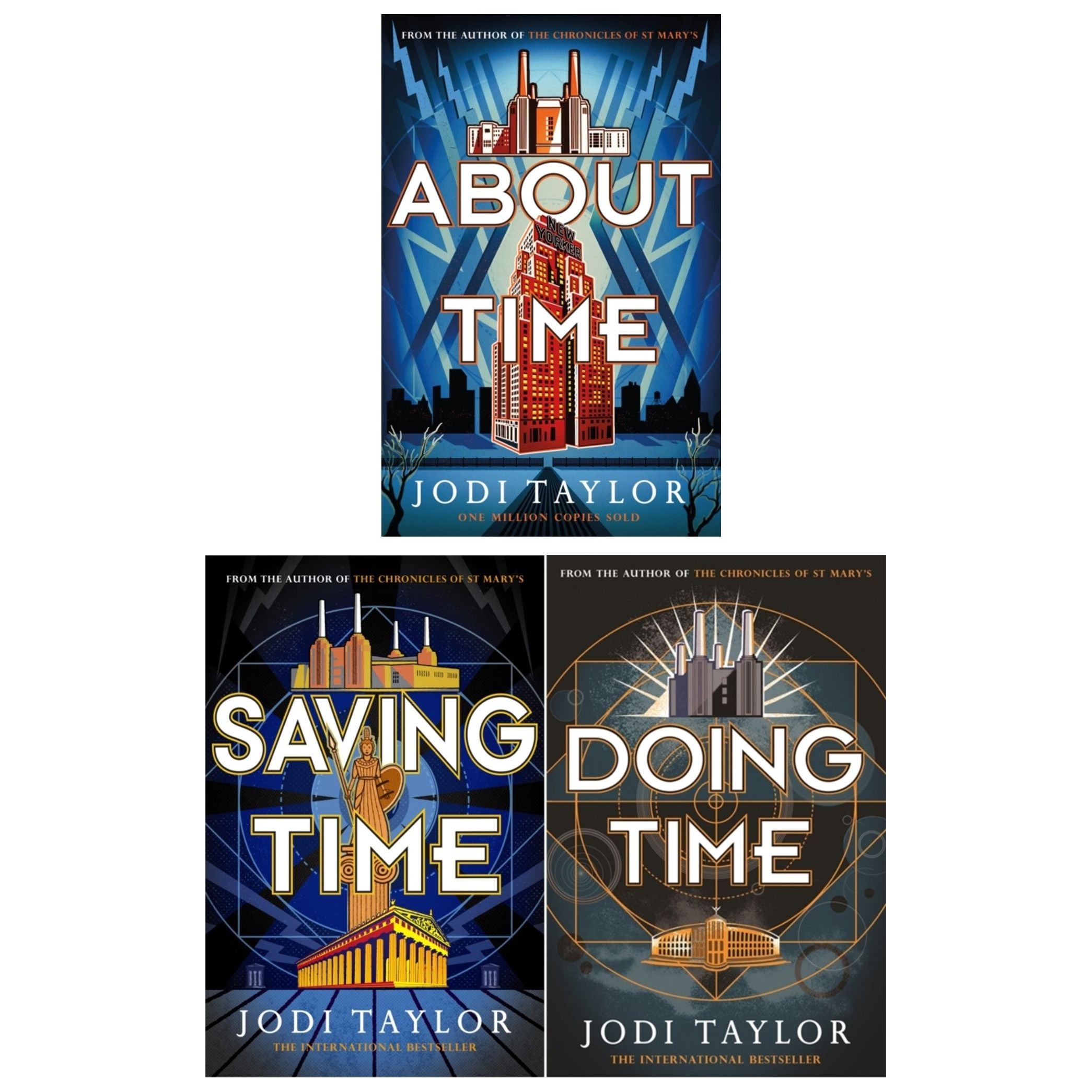 Jodi Taylor Time Police Series 3 Books Set (Saving Time, About Time, Doing Time)