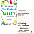 Messy (Hardback) By Tim Harford & Thinking Fast and Slow By Daniel Kahneman 2 Books Collection Set