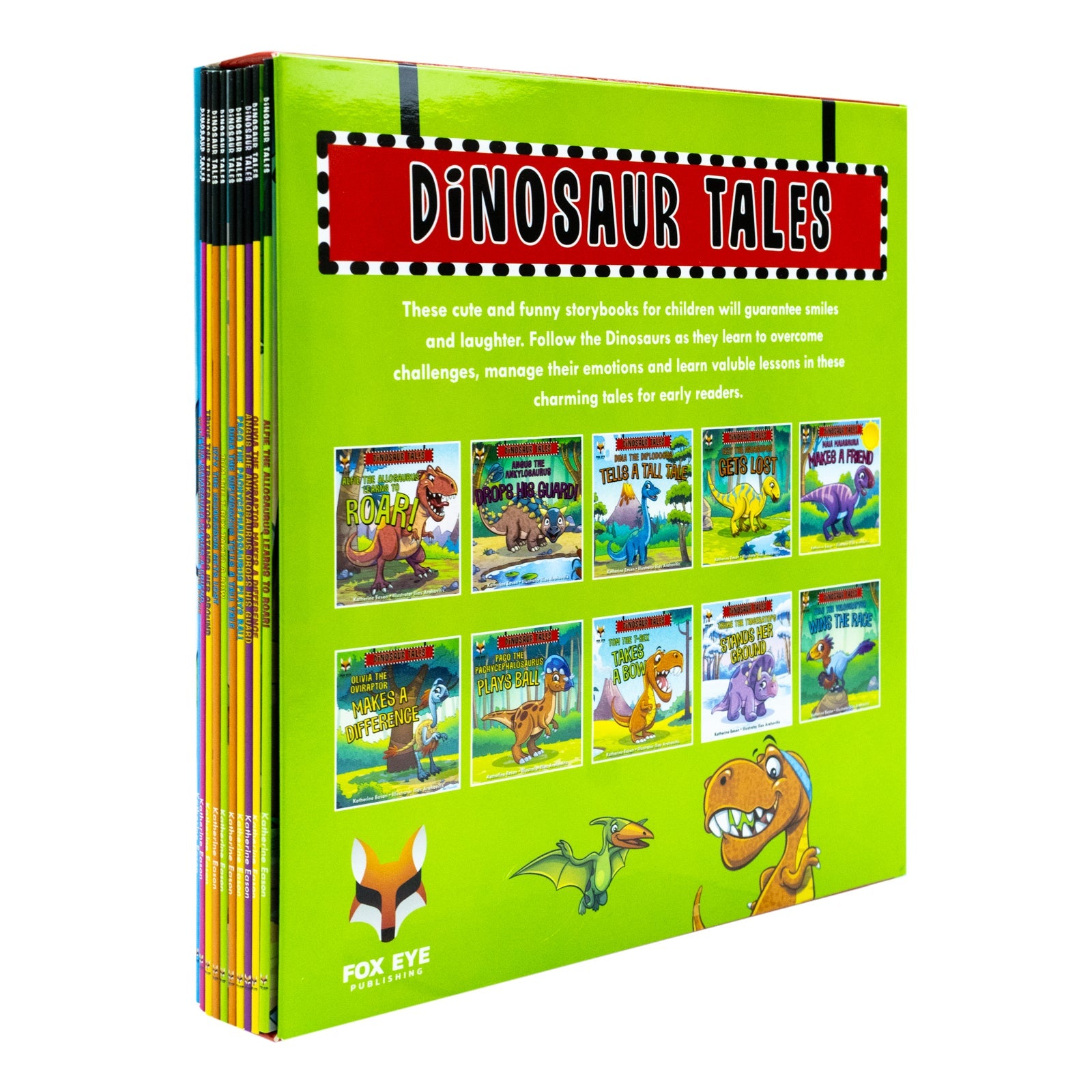 Dinosaur Tales 10 Picture Book Set – Fun, Educational, Colorful Kids’ Stories: Alfie, Olivia, Timmy & More – Learn, Roar, Adventure & Family Fun (Age 3-5)