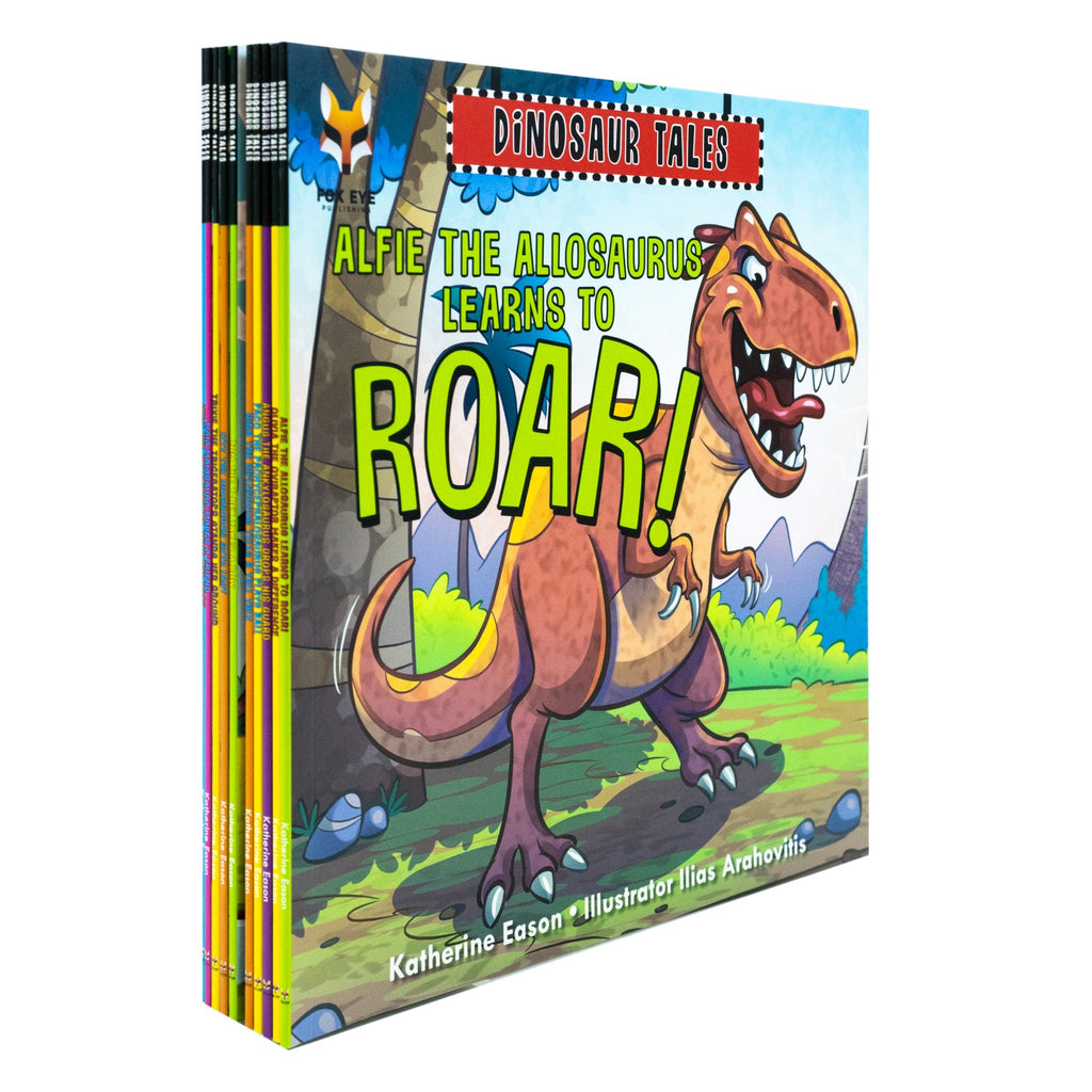 Dinosaur Tales 10 Picture Book Set – Fun, Educational, Colorful Kids’ Stories: Alfie, Olivia, Timmy & More – Learn, Roar, Adventure & Family Fun (Age 3-5)