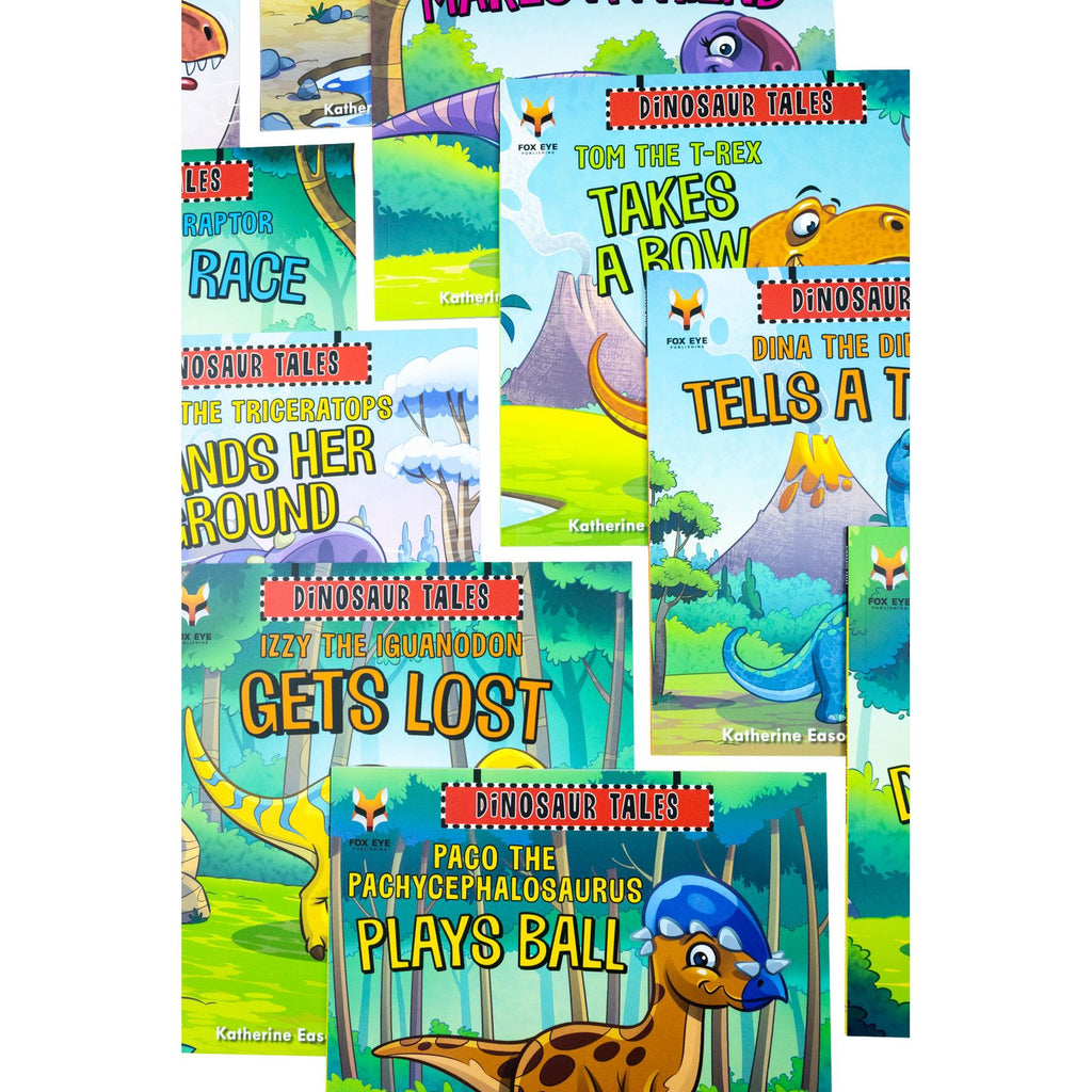 Dinosaur Tales 10 Picture Book Set – Fun, Educational, Colorful Kids’ Stories: Alfie, Olivia, Timmy & More – Learn, Roar, Adventure & Family Fun (Age 3-5)