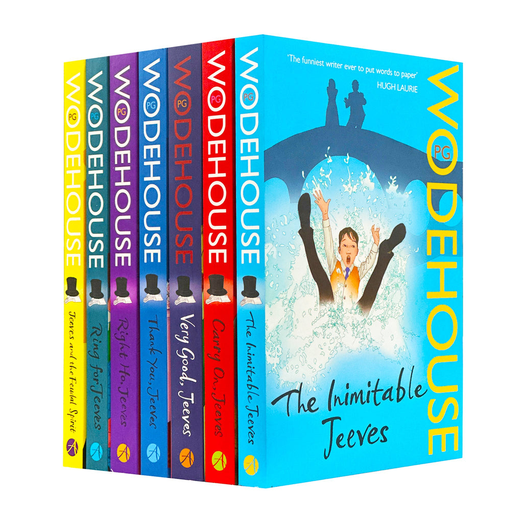 Jeeves and Wooster Series by P.G. Wodehouse – 7 Books Collection Set | The Inimitable Jeeves, Carry On Jeeves, Very Good Jeeves, Thank You Jeeves, Right Ho Jeeves, Ring for Jeeves & Jeeves and the Feudal Spirit