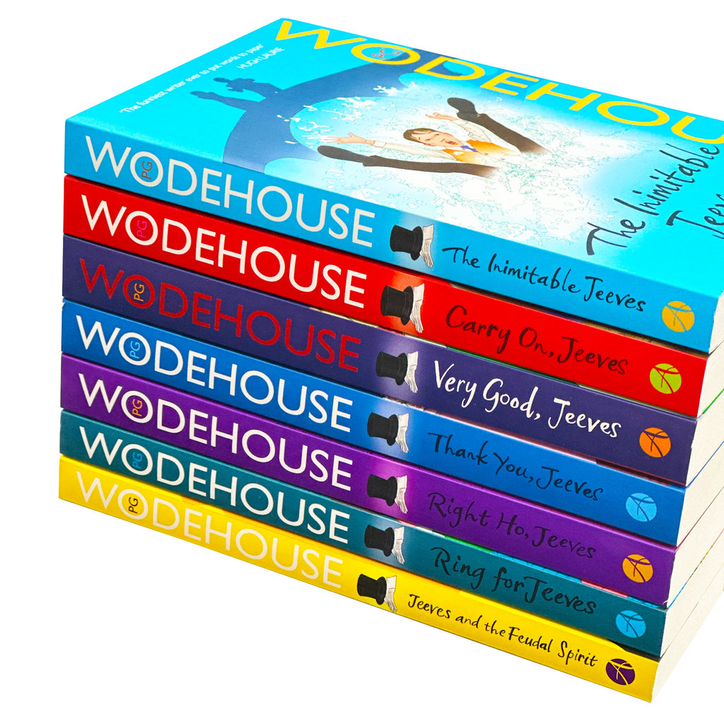 Jeeves and Wooster Series by P.G. Wodehouse – 7 Books Collection Set | The Inimitable Jeeves, Carry On Jeeves, Very Good Jeeves, Thank You Jeeves, Right Ho Jeeves, Ring for Jeeves & Jeeves and the Feudal Spirit