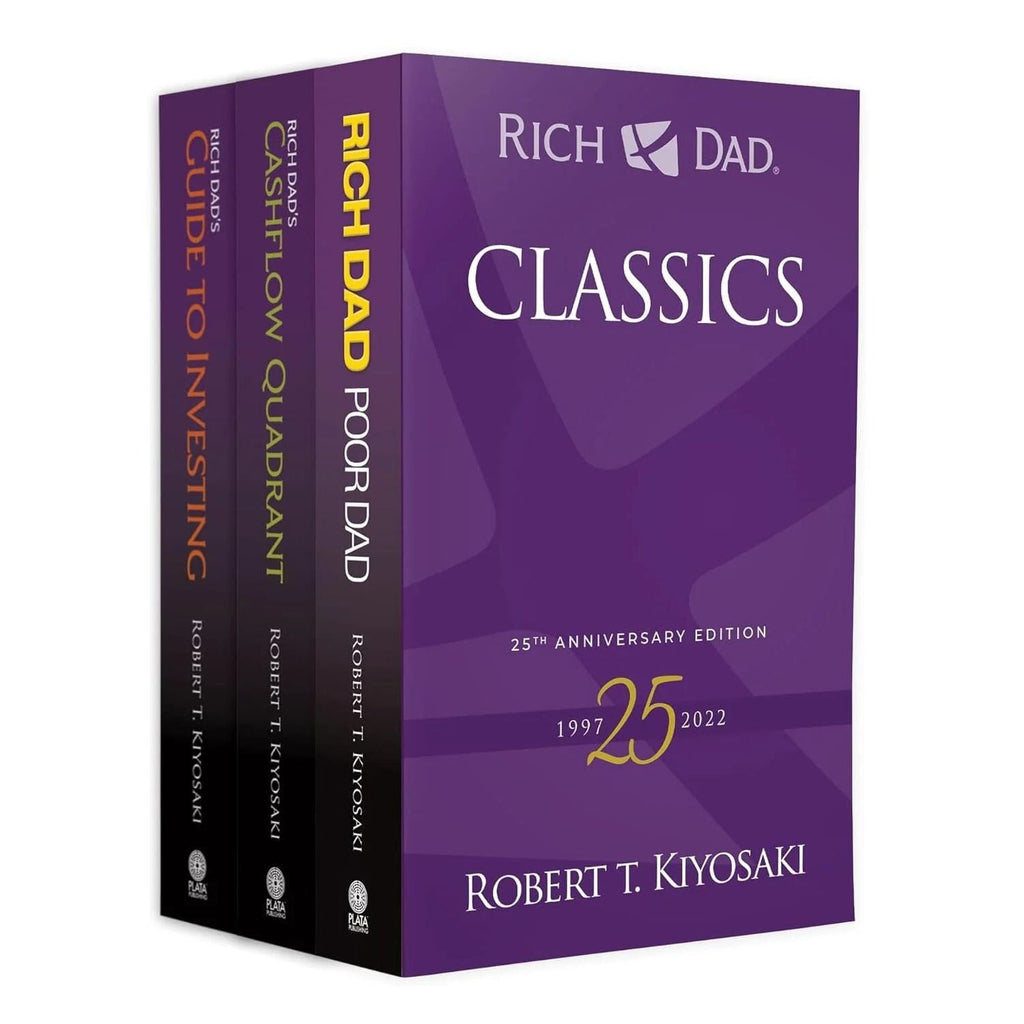 Robert T. Kiyosaki Classics 3 Books Collection Box Set (Rich Dad Poor Dad, Cashflow Quadrant, Guide to Investing)