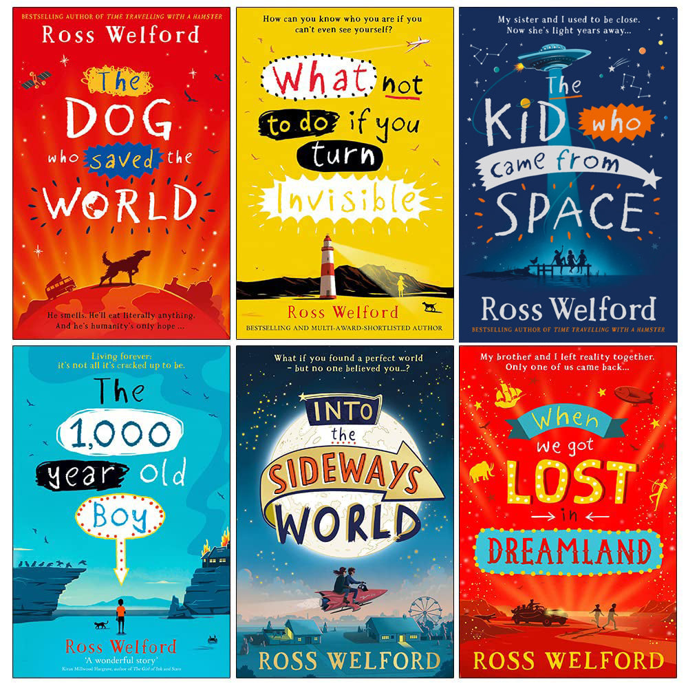 Ross Welford Collection 6 Books Set (The Dog Who Saved the World, The 1,000-Year-Old Boy, Into the Sideways World, When We Got Lost in Dreamland & MORE)
