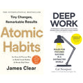 Deep Work Atomic Habits 2 Books Collection Set by James Clear & Cal Newport