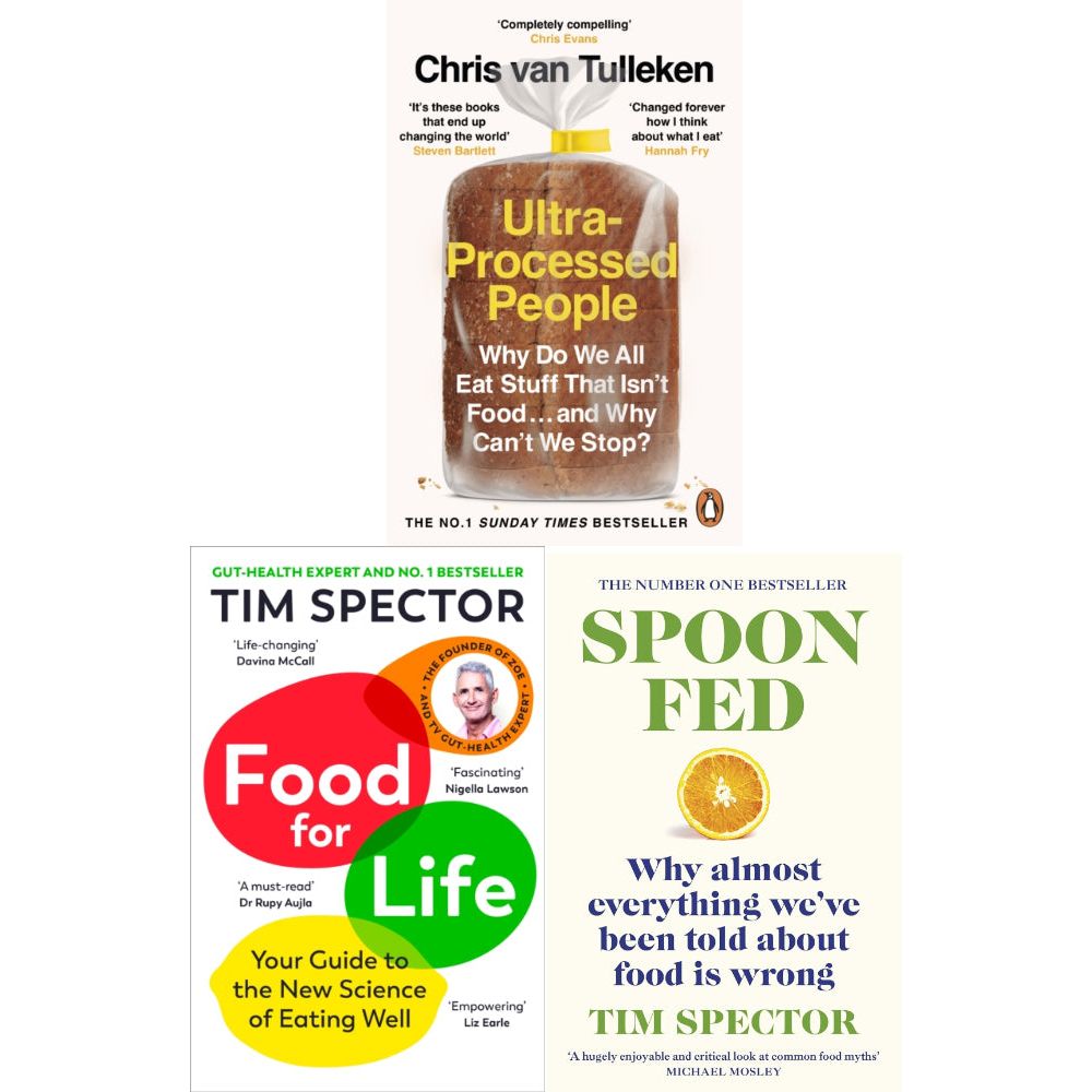 Food for Life, Ultra-Processed People, Spoon-Fed 3 Books Collection Set