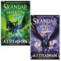 Skandar Series 2 Books Collection Set by A.F. Steadman (Books 4 & 5) (The Skeleton Curse, The Spirit War)