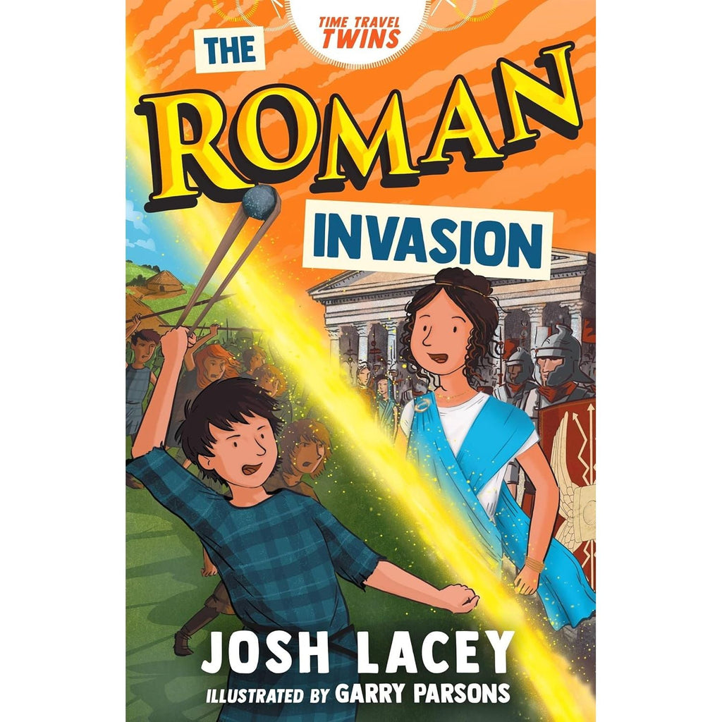 Time Travel Twins Series 4 Books Set by Josh Lacey (Viking Attack, Stone Age Clash, Roman Invasion, Maya Sacrifice)