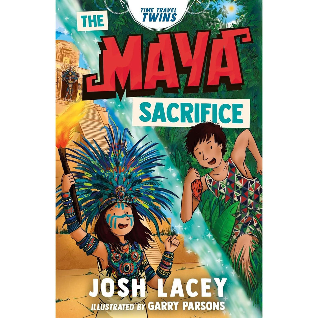Time Travel Twins Series 4 Books Set by Josh Lacey (Viking Attack, Stone Age Clash, Roman Invasion, Maya Sacrifice)
