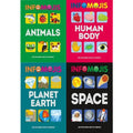 Infomojis Series Collection 4 Books Set Animals Planet Earth Human Body Space Books For Childrens