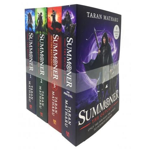 Taran Matharu The Summoner 4 Books Collection Set - The Battlemage The Outcast The Novice The Inqu..