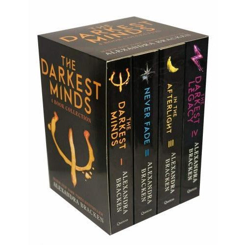 Darkest Minds by Alexandra Bracken - 4 Books Collection Set The Darkest Minds, Never Fade, In The Afterlight, The Darkest Legacy