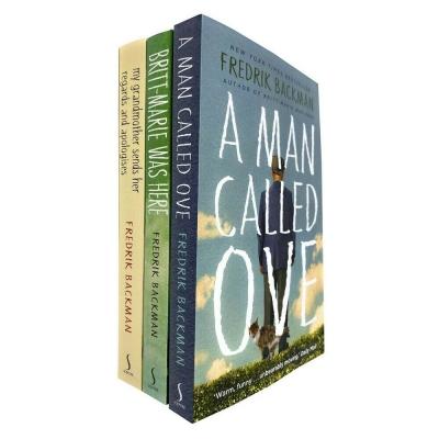 Fredrik Backman 3 Books Collection Set A Man Called Ove, Britt-marie Was Here, My Grandmother Sends Her Regards and Apologises