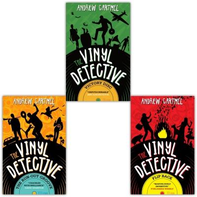 Andrew Cartmels The Vinyl Detective 3 Books Set  Flip Back  The Runout Groove  Victory Disc