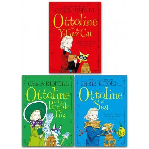 Chris Riddell Ottoline Collection 3 Books Set - Ottoline at Sea, Ottoline and The Yellow Cat, Ottoline and The Purple Fox