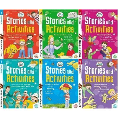 Biff Chip And Kipper - Phonics Stories And Activities Pack - 6 Books Collection