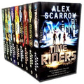 Time Riders Collection Alex Scarrow 9 Books Set Pack -timeriders Day Of The Predator Doomsday Code..