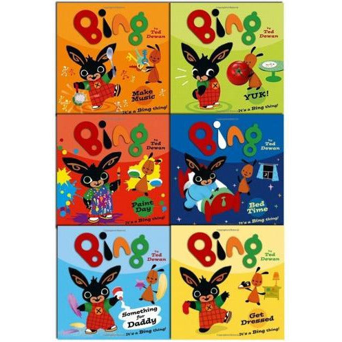 Bing As Seen On Tv - Bing 6 Children Story Books Collection Pack Set - Bing Something For Daddy Ma..