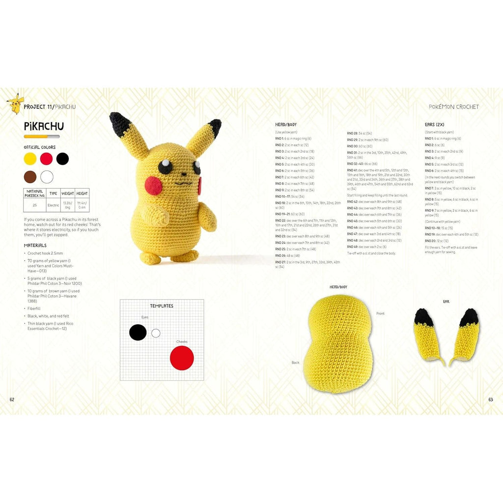 Pokémon Crochet: Bring your favorite Pokémon to life with 20 cute crochet patterns (Pokémon Crafts)