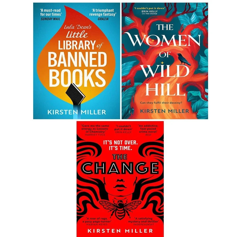 Kirsten Miller Collection 3 Books Set(The Change,Lula Dean’s Little Library of Banned Books & The Women of Wild Hill)
