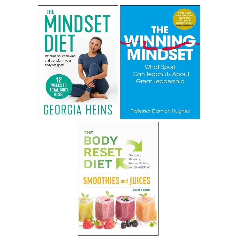 Mindset Diet, Winning Mindset, Body Reset Diet Smoothies and Juices 3 Books  Collection Set