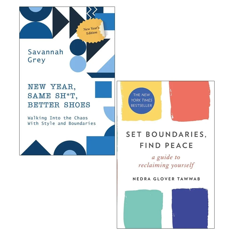 NEW YEAR, SAME SH*T, BETTER SHOES ,Set Boundaries, Find Peace 2 Books  Collection Set