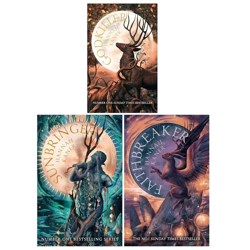 The Fallen Gods Trilogy By Hannah Kaner 3 Books Collection Set (Godkiller, Sunbringer & Faithbreaker)