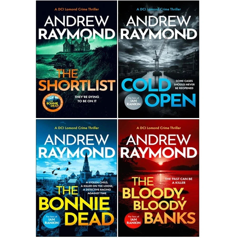 DCI Lomond Crime Thrillers Series 4 Books Set by Andrew Raymond (Bonnie Dead, Shortlist)