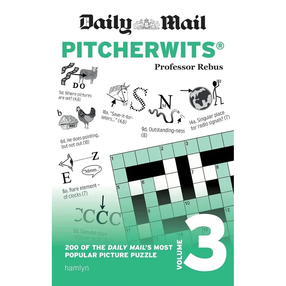 Daily Mail Puzzle Pitcherwits Collection 2 Books Set by Professor Rebus(Daily Mail Pitcherwits – Volume 1 ,Volume 3)