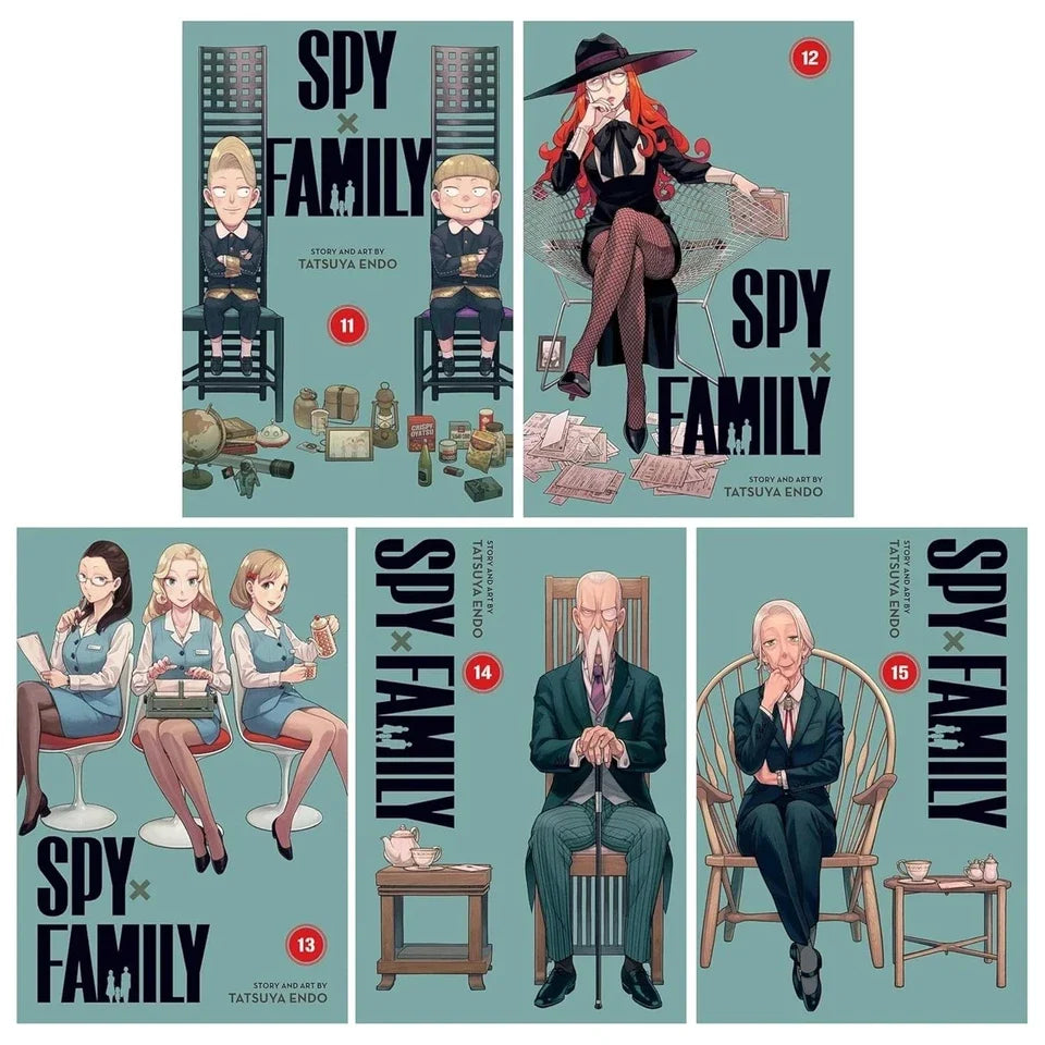 Spy x Family Series (Vol 11-15) by Tatsuya Endo 5 Books Collection Set by Tatsuya Endo