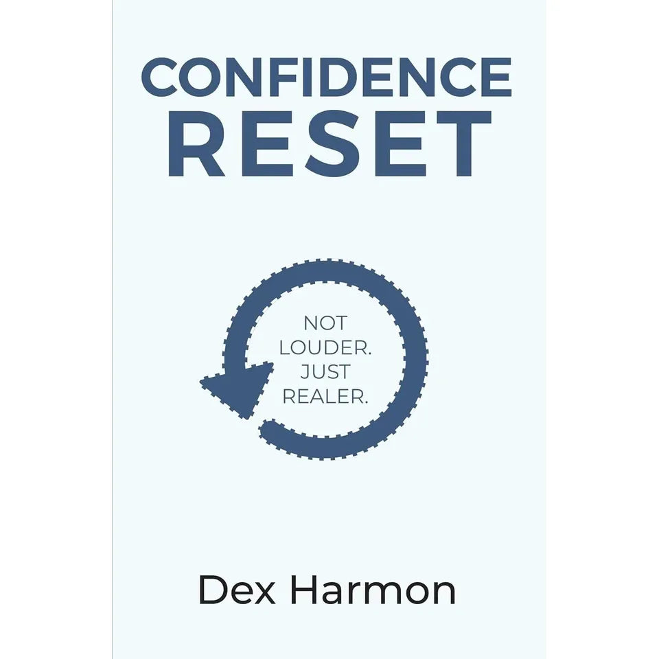 Confidence Reset Not Louder Just Realer By Dex Harmon & Six Pillars of Self-Esteem By Nathaniel Branden Ph.D. 2 Books Collection Set